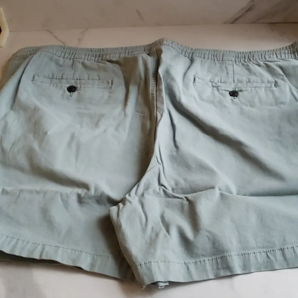 Goodthreads Men's Slim-Fit 5" Pull-on Comfort Stretch Canvas Short Green 3XL - Picture 5 of 9